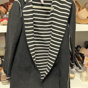 Black and white dresses sweater